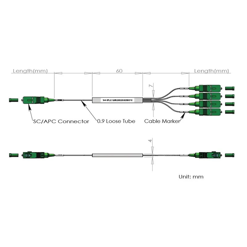 1*4 1*8 PLC SPLUTTER