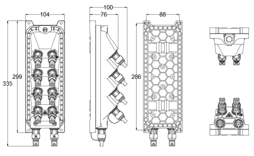 Pre-connectorized Fiber Optic Cable Distribution Box GFS-008-028C