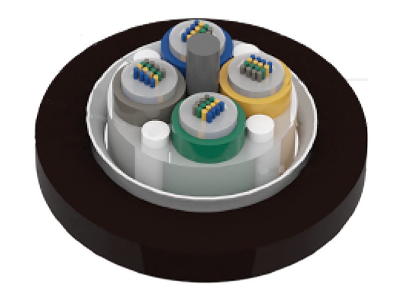 Багатожильний неброньований багатотрубний багатожильний неброньований оптоволоконний стрічковий кабель із вільною трубкою GYDTA